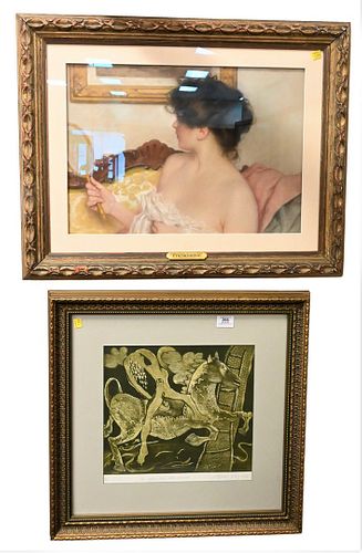 FOUR FRAMED PIECESFour Framed