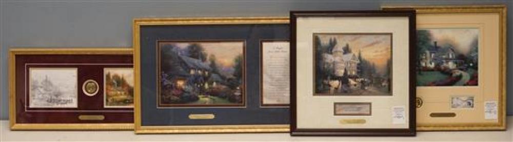 FOUR FRAMED PRINTS BY THOMAS