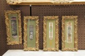 FOUR FRAMED STEVENGRAPH RIBBON