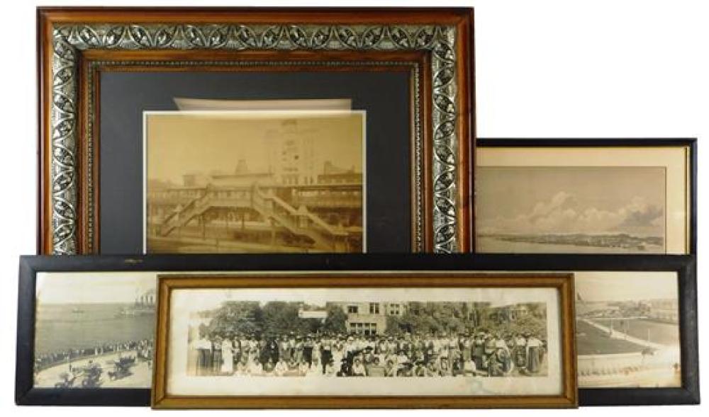 FOUR FRAMED WORKS ON PAPER, THREE