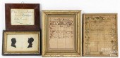 FOUR FRAMED WORKSFour framed w