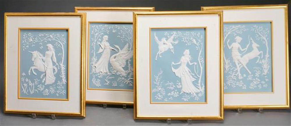 FOUR FRANKLIN MINT JASPERWARE