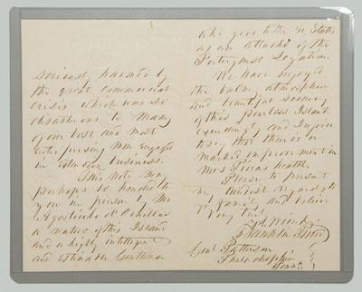 Four Franklin Pierce letters,
