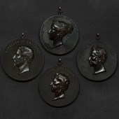 FOUR FRENCH BRONZE AND BOIS DU