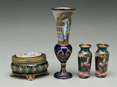 Four French enameled dresser p