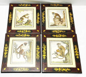 FOUR FRENCH HAND COLORED & FRA