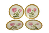 FOUR FRENCH LIMOGES HAND PAINT