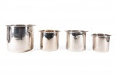 FOUR FRENCH SILVERPLATE WINE C