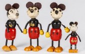 FOUR FUN-E-FLEX WOOD MICKEY MO