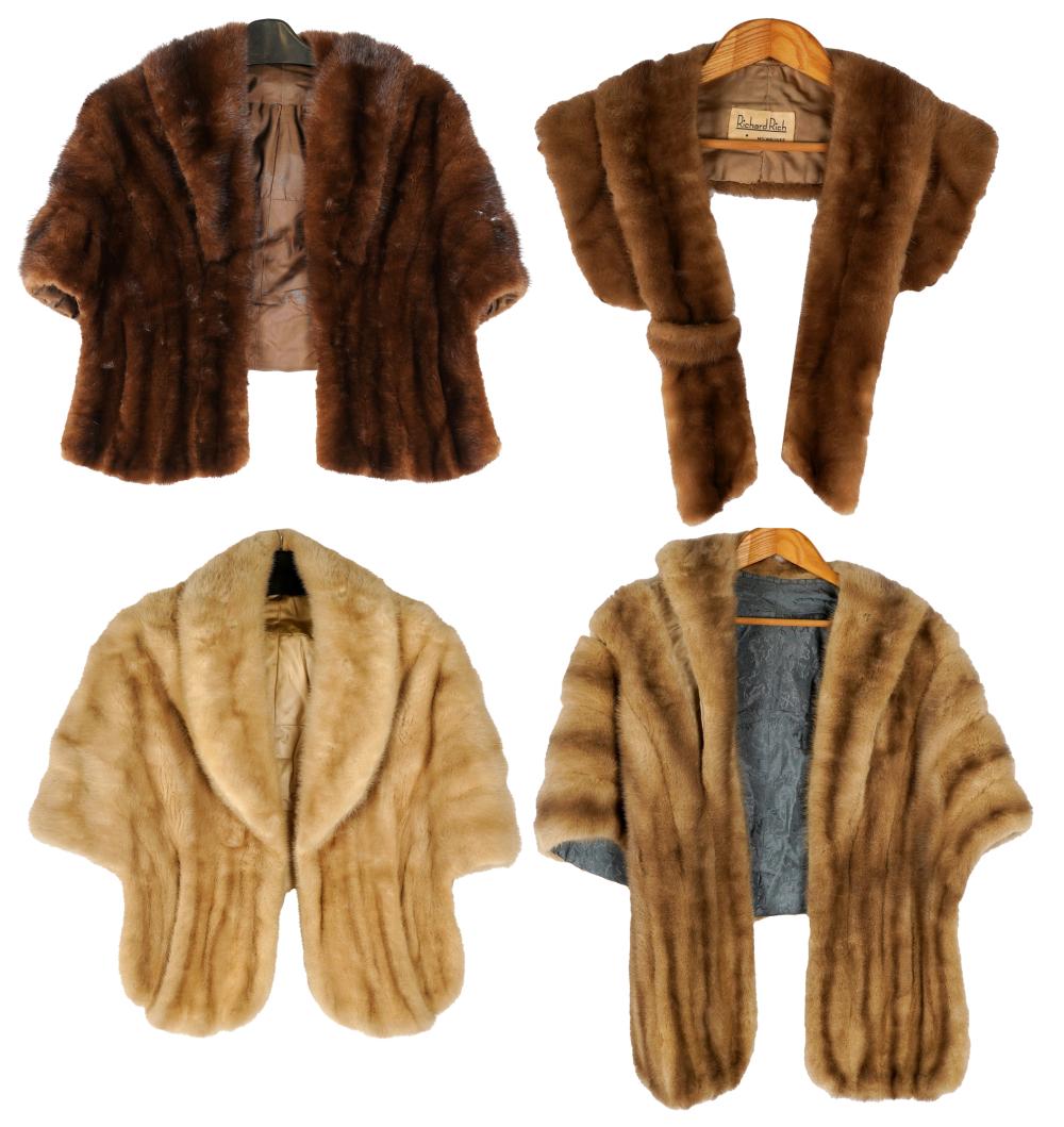 FOUR FUR GARMENTScomprising three