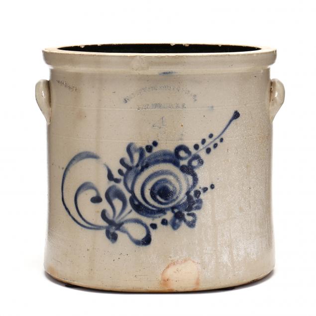 FOUR GALLON CROCK, FORT EDWARD