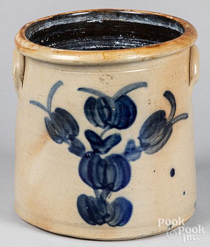 FOUR-GALLON STONEWARE CROCK, 19TH
