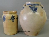 Four-gallon stoneware ovoid ju