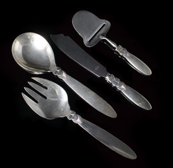 Four Georg Jensen Sterling Silver