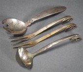FOUR GEORG JENSEN STERLING SIL