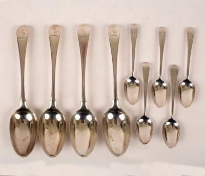 Four George III silver old