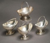 FOUR GEORGE III SILVER SUGAR B