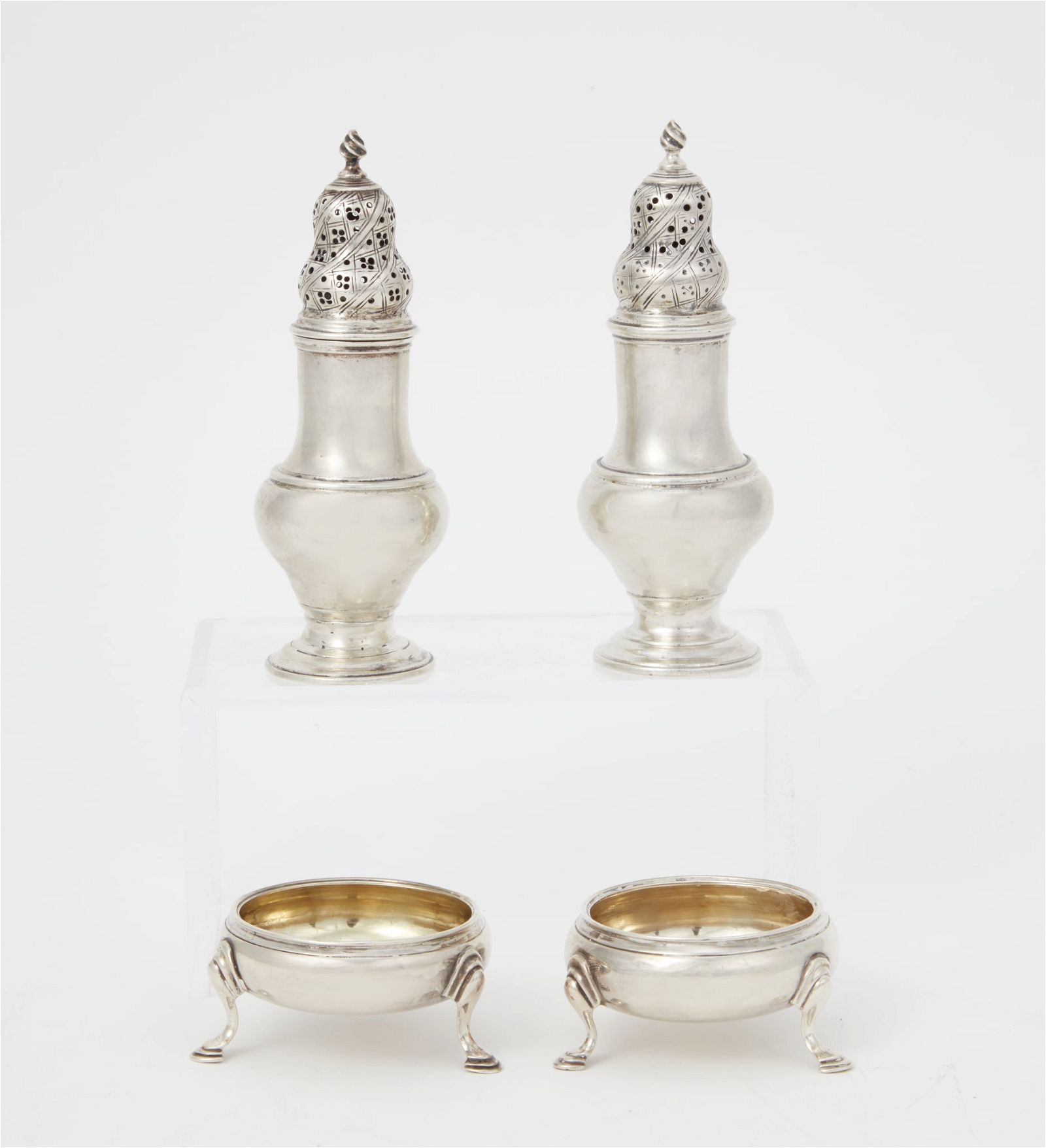 FOUR GEORGE III STERLING SILVER