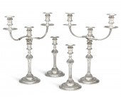 FOUR GEORGE III STYLE CAST SIL