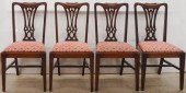 FOUR GEORGE III STYLE MAHOGANY
