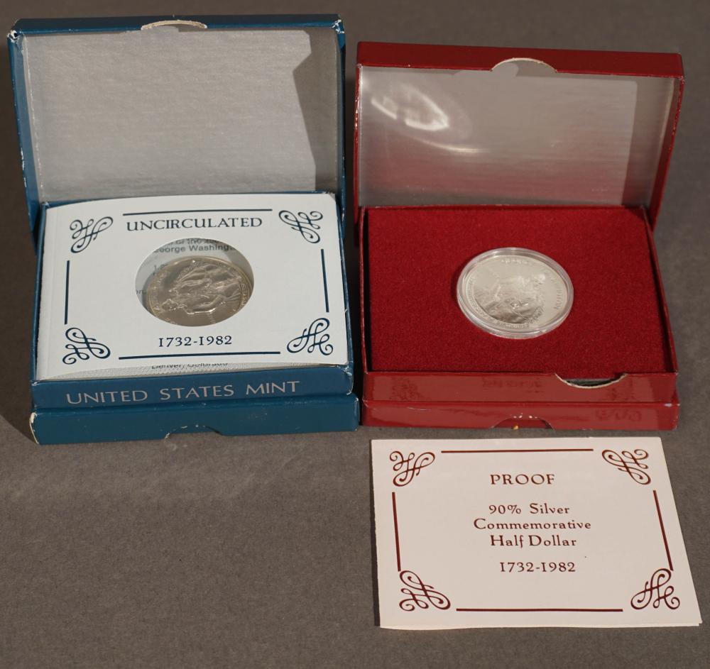 FOUR GEORGE WASHINGTON SILVER