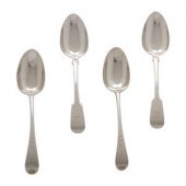 Four Georgian Silver Serving S
