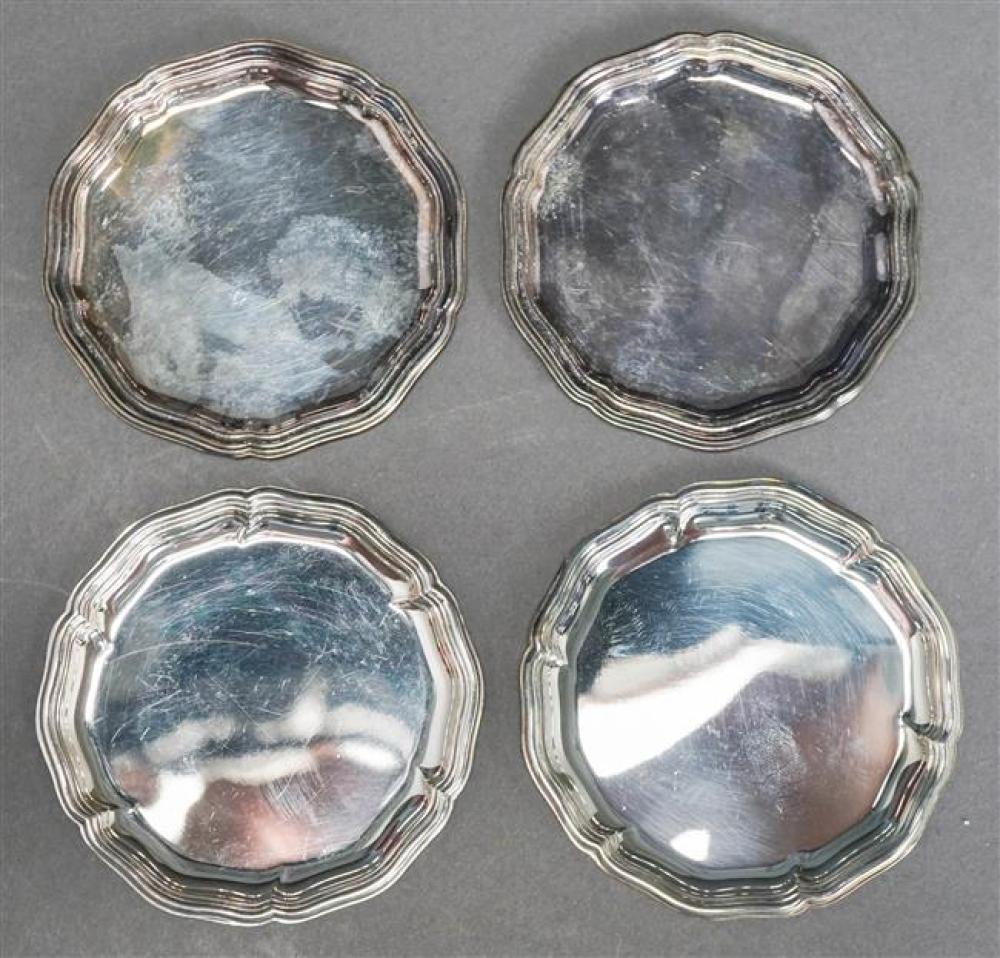 FOUR GERMAN 835-SILVER BUTTER