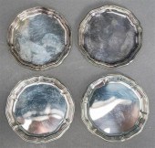 FOUR GERMAN 835-SILVER BUTTER
