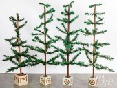 FOUR GERMAN FEATHER TREES, EAR