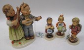 FOUR GERMAN HUMMEL PORCELAIN F