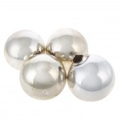 FOUR GERMAN MERCURY GLASS KUGE