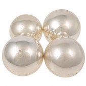 FOUR GERMAN MERCURY GLASS KUGE