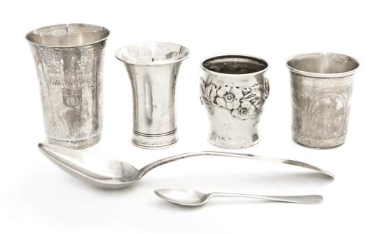 Four German Silver Articles