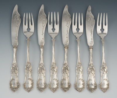 Four German Silver Knives and