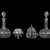 Four Glass and Silver Articles
