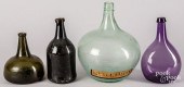 FOUR GLASS BOTTLESFour glass b