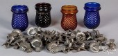 FOUR GLASS CANDLE CUP LANTERNS