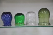 FOUR GLASS CHRISTMAS LIGHTS. A