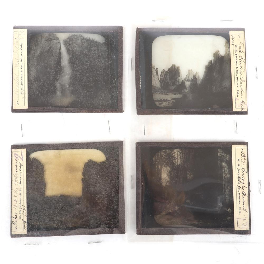 FOUR GLASS NEGATIVES W.H. JACKSON