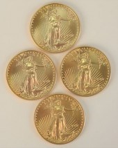 FOUR GOLD EAGLES, 2003, 1 OZ.
