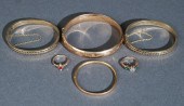 FOUR GOLD FILLED BRACELETS AND