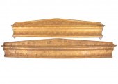 FOUR GOLD PAINTED WINDOW VALAN