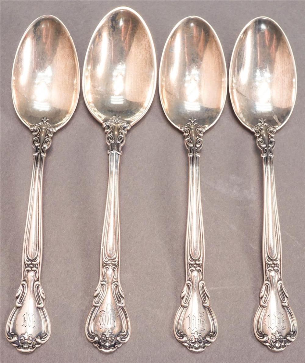 FOUR GORHAM CHANTILLY PATTERN