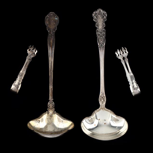 FOUR GORHAM STERLING SILVER SERVERS