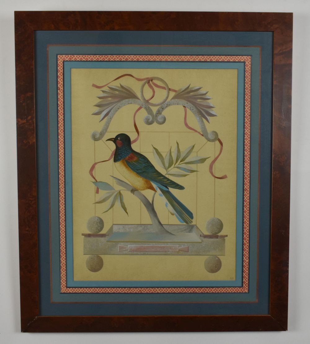 FOUR GOUACHE ON PAPER BIRD