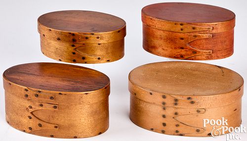 FOUR GRADUATED SHAKER BENTWOOD