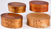 FOUR GRADUATED SHAKER BENTWOOD
