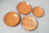 FOUR GREG SHOONER REDWARE PLAT