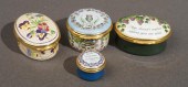 FOUR HALCYON DAYS ENAMEL DECOR