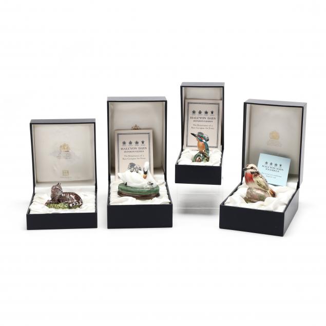 FOUR HALCYON DAYS ENAMELS